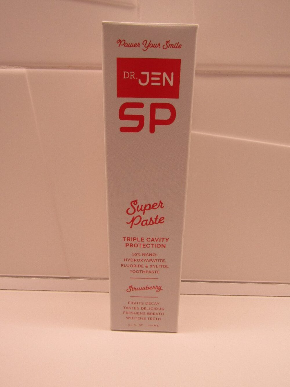 Dr Jens SP Super Paste --Strawberry Toothpaste --NHA--Xylitol & Fluoride.  NIB